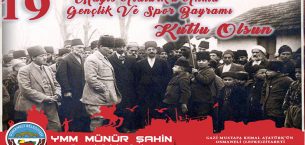 Başkan Şahin’in 19 Mayıs Atatürk’ü Anma, Gençlik ve Spor Bayramı Mesajı