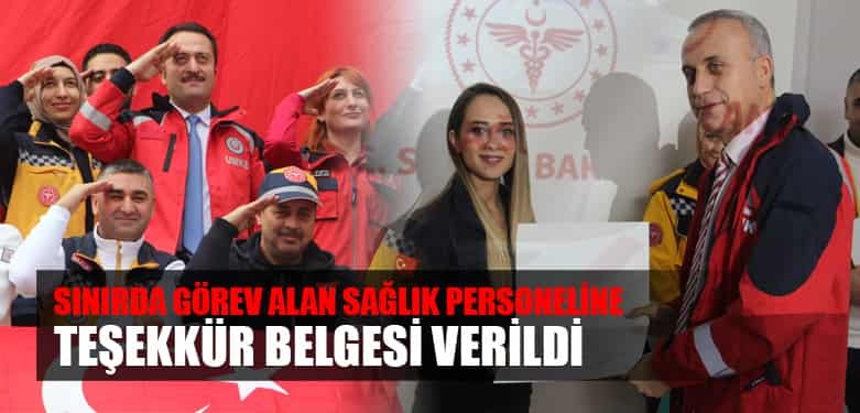 SINIRDAKİ ASKERE TEŞEKKÜR BELGESİ