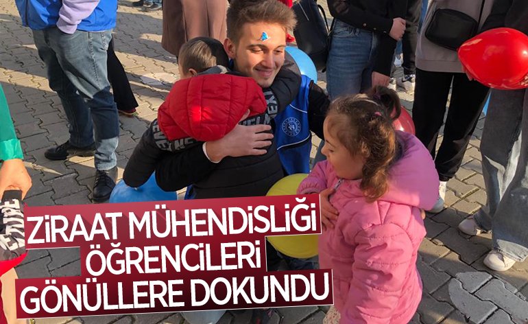 ZİRAAT MÜHENDİSLİĞİ ÖĞRENCİLERİ GÖNÜLLERE DOKUNDU