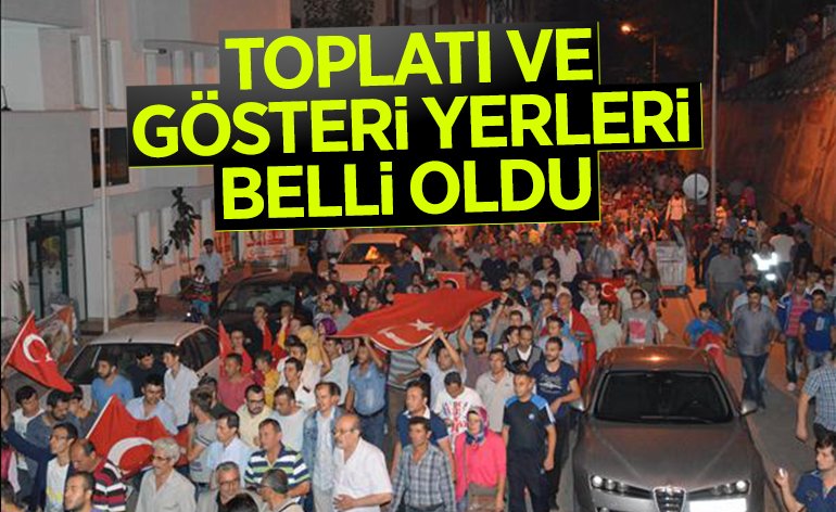 ​TOPLATI VE GÖSTERİ YERLERİ BELLİ OLDU 