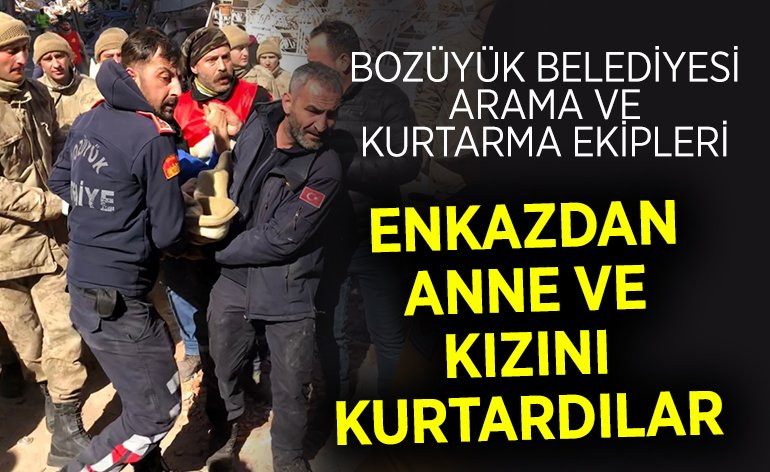 Bozüyük Belediyesi arama kurtarma ekipleri