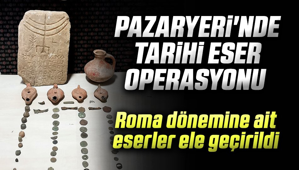 ROMA DÖNEMİNE AİT ESERLER ELE GEÇİRİLDİ 