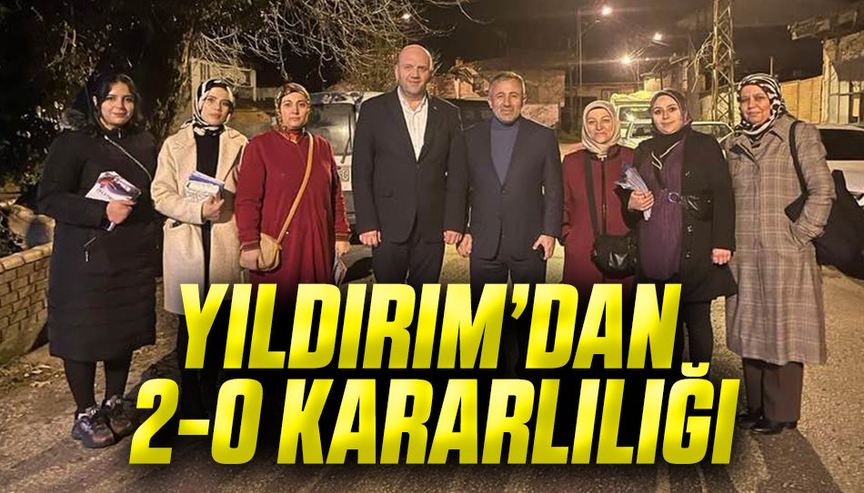 YILDIRIM’DAN 2-0 KARARLILIĞI
