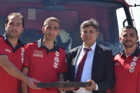 BAŞKAN DURGUT'TAN İTFAİYE PERSONELİNE ZİYARET