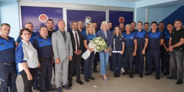 BAŞKAN SUBAŞI ZABITA MEMURLARINI ZİYARET ETTİ