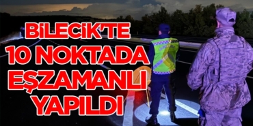 Bilecik'te 10 noktada eşzamanlı yapıldı