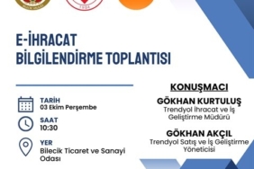 Bilecik'te e-ihracat konulu bilgilendirme toplantısı yapılacak