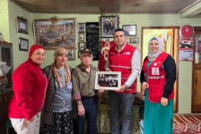 Kıbrız Gazisine sürpriz ziyaret