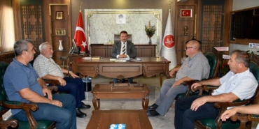 Muhtarlardan 'hayırlı olsun' ziyareti