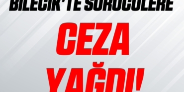 Bilecik'te dronla trafik denetiminde 236 araç sürücüsüne işlem yapıldı
