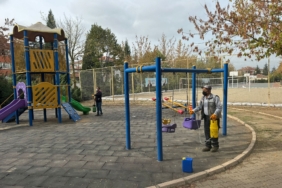 Çocuk Parkları Dezenfekte Edildi..