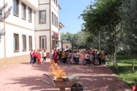 Minik kahramanlar yangın söndürmeyi öğrendi