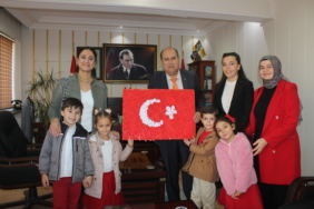Osmaneli'nde anaokulu öğrencilerinden Kaymakam Ünal’a ziyaret