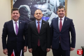 TÜZÜN'DEN  BAŞKAN ÖNAL'A ZİYARET