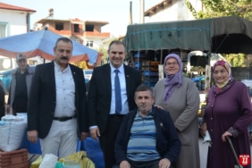 BAŞKAN PAZARCI ESNAFINI GEZDİ
