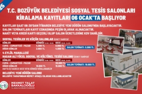 BELEDİYE DUYURDU;