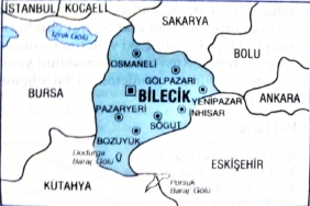 Bilecik'in coğrafi konumu
