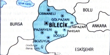Bilecik'in coğrafi konumu