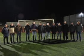 Gece antrenmanına sürpriz ziyaret