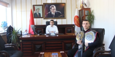 Şampiyondan Kaymakama ziyaret
