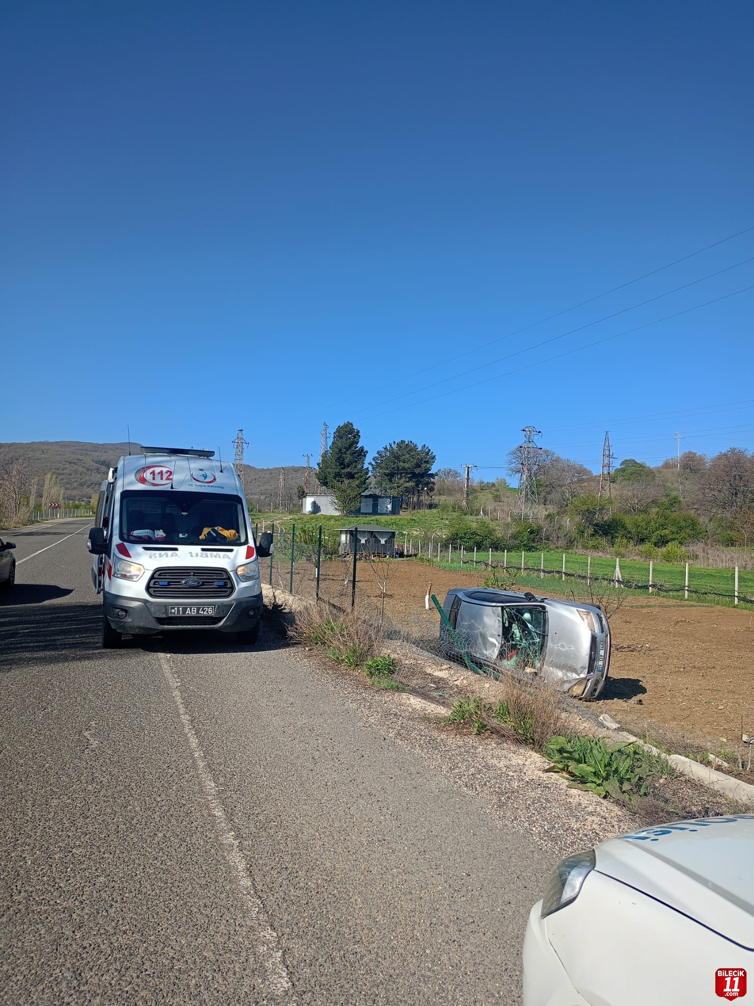 Pazaryeri'nde meydana gelen trafik kazasında 1 kişi yaralandı