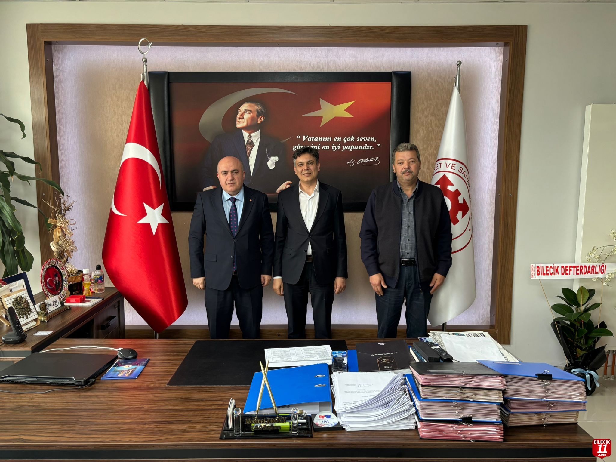 Başkan Ergün'e ziyaretler