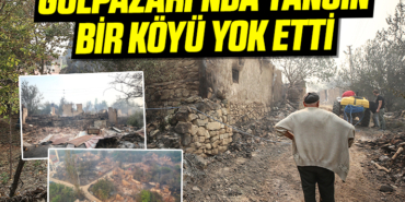 Gölpazarı'nda Yangın bir Köyü yok etti
