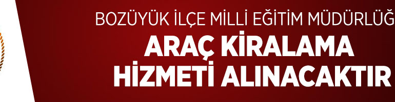 ARAÇ KİRALAMA HİZMETİ ALINACAKTIR