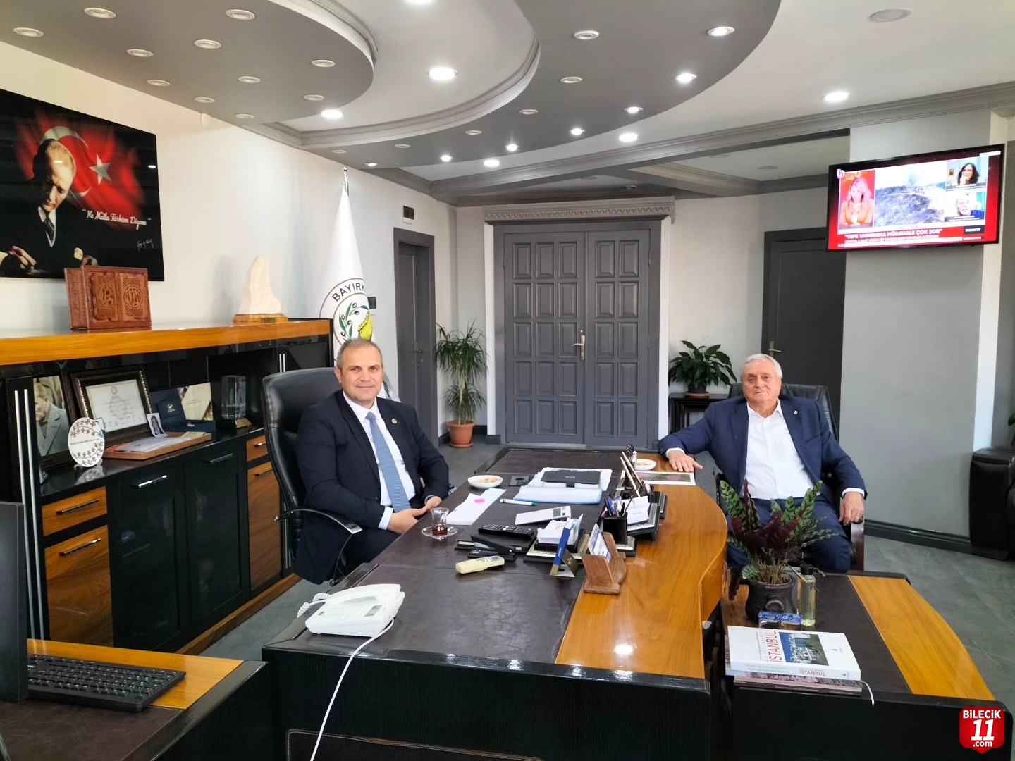 BAKKALCIOĞLU'DAN BAŞKAN DİLSİZ'E ZİYARET