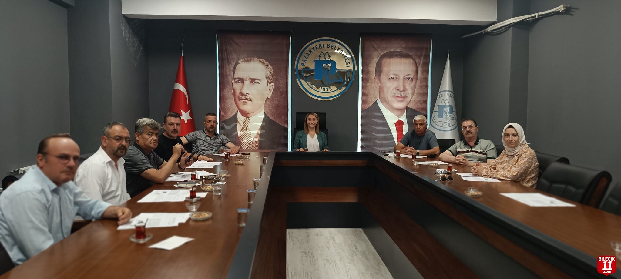 Pazaryeri Belediyesinde temmuz ayı meclis toplantısı yapıldı