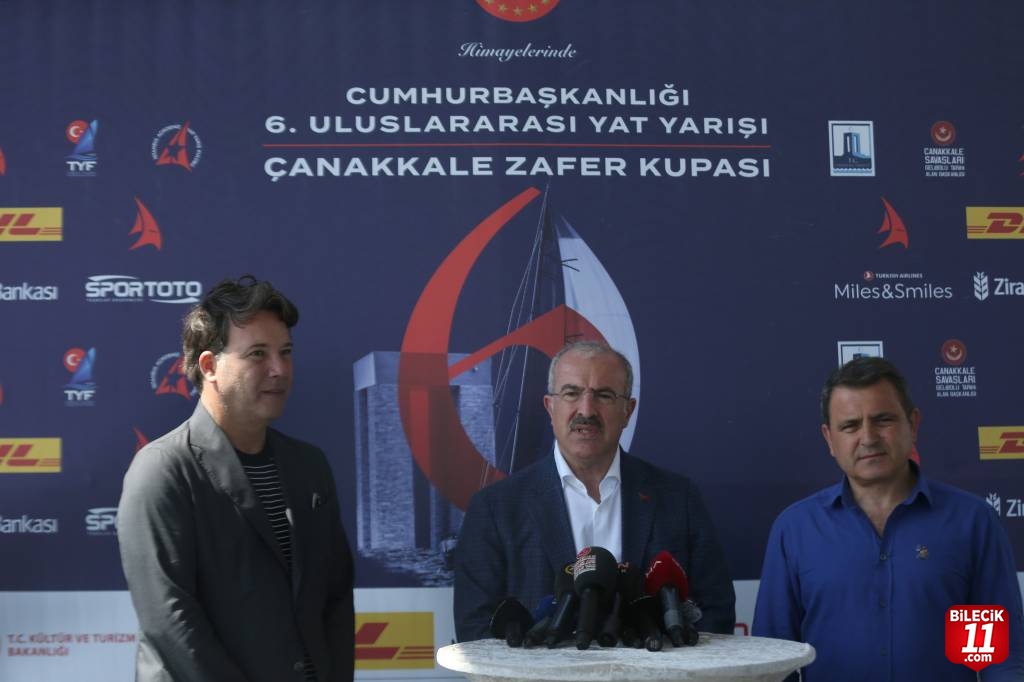 Cumhurbaşkanlığı Uluslararası Yat Yarışları'nın 3. etabı Çanakkale Zafer Kupası yapıldı