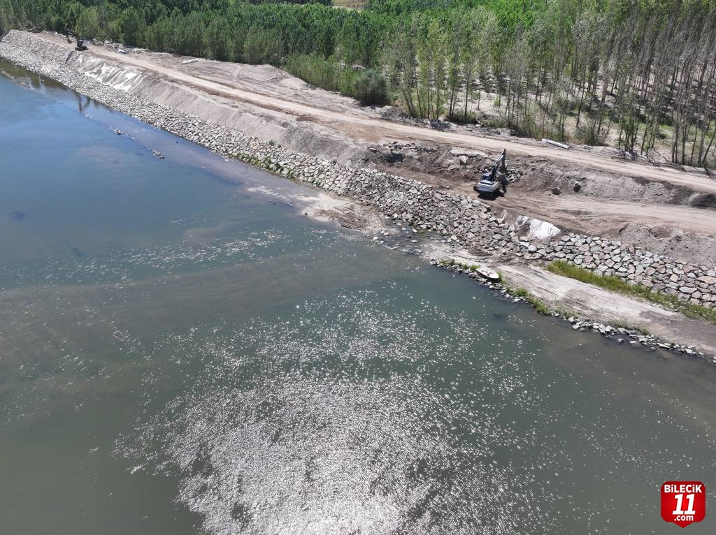 Meriç Nehri kıyısındaki setler güçlendiriliyor