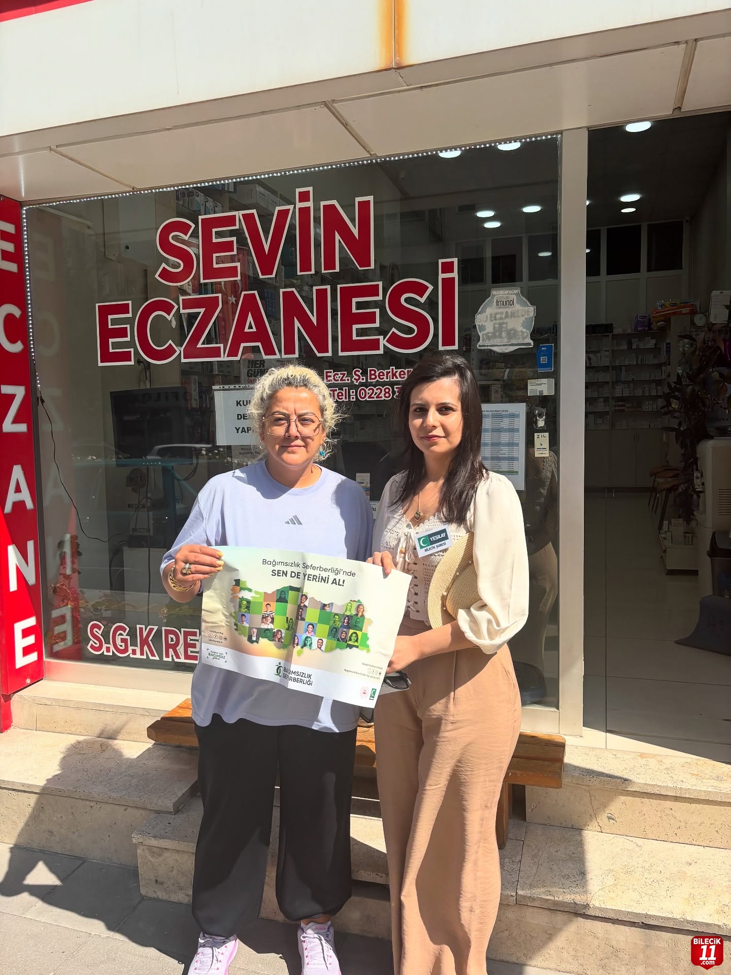 Yeşilay'dan Bozüyük'te ki eczanelere ziyaret