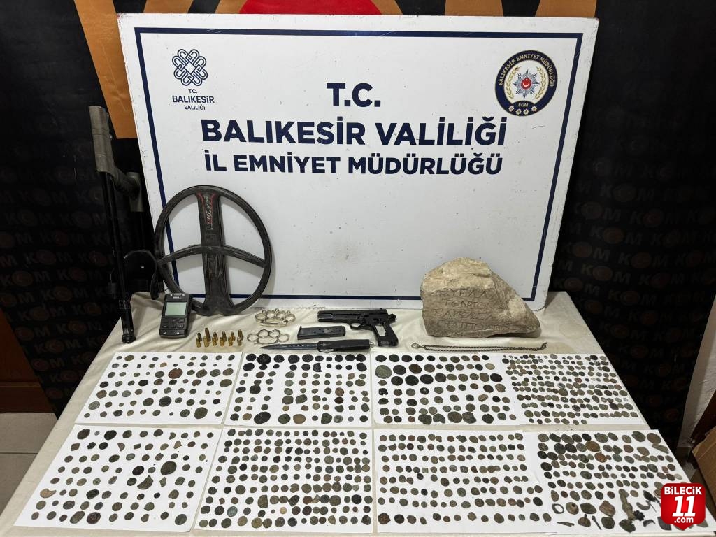 Bandırma'da düzenlenen tarihi eser operasyonunda 1 zanlı yakalandı