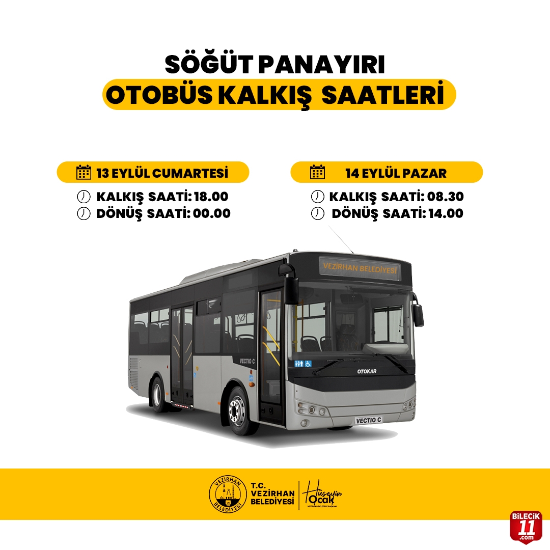 Belediye'den Söğüt Şenlikleri İçin Ücretsiz Otobüs