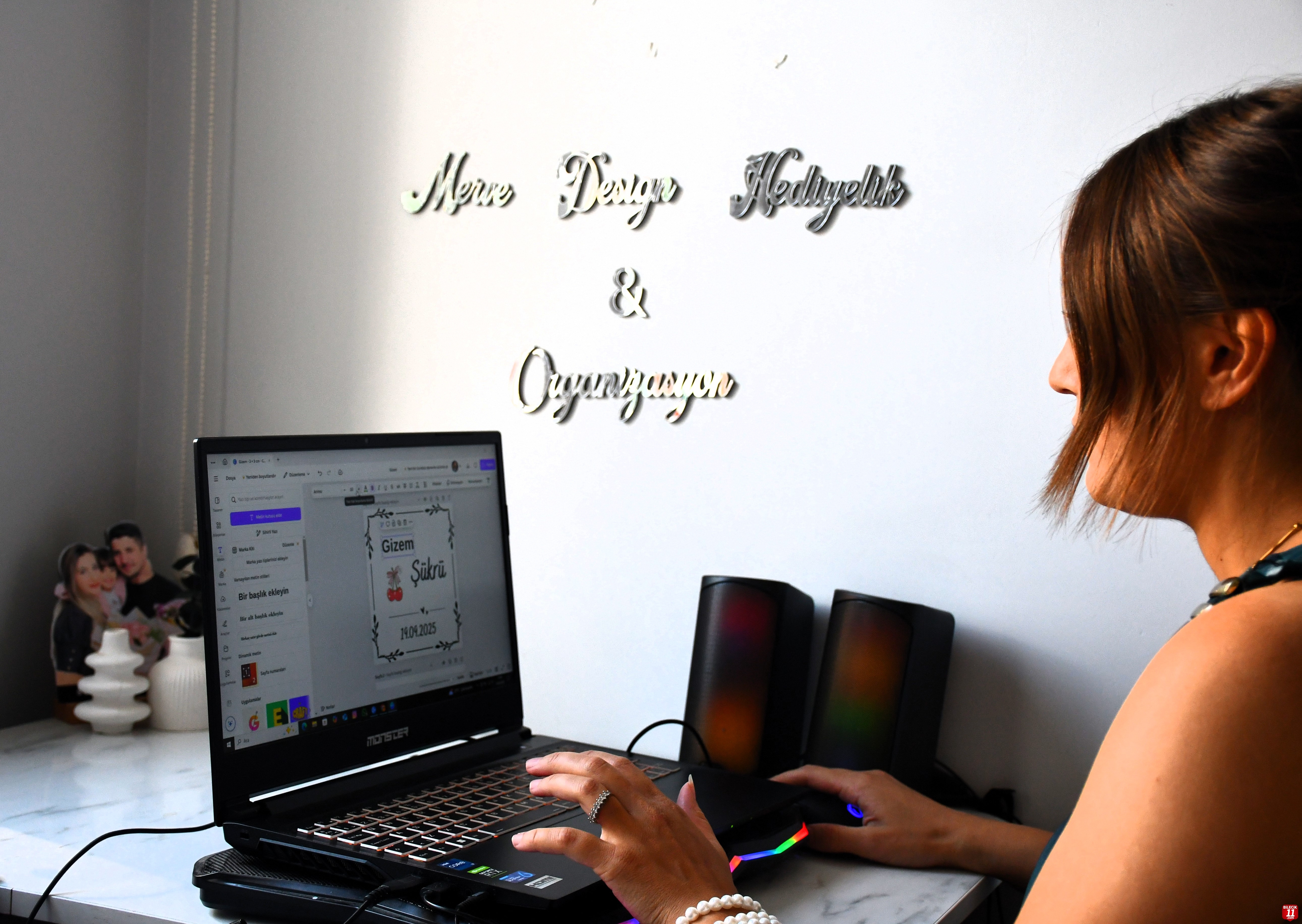 Çocuğunun doğum günü hediyesi hazırlayan girişimci anne yurt dışından sipariş alıyor