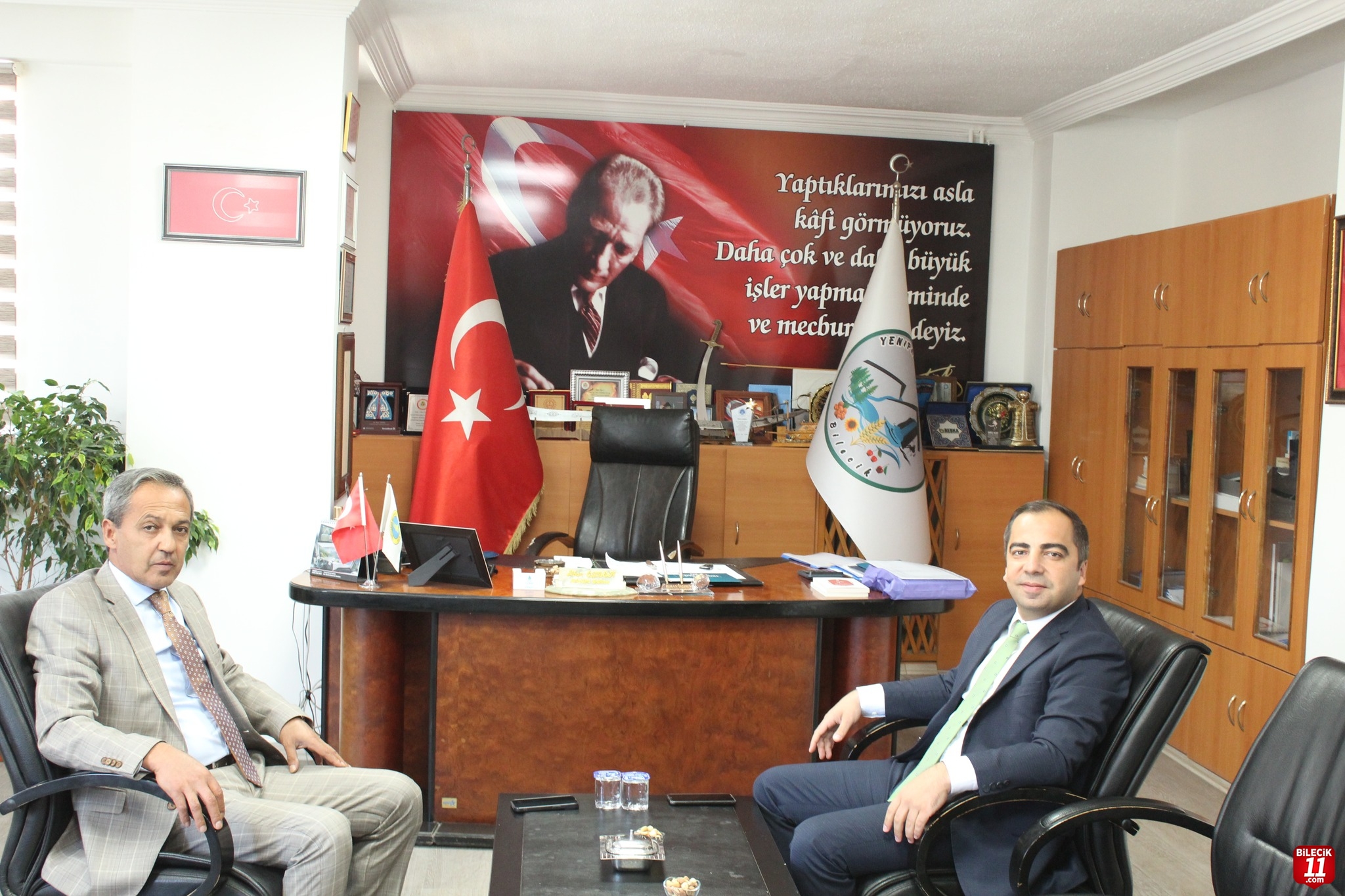 KAYMAKAM UÇAR'DAN BAŞKAN ÖZDEN'E İADE-İ ZİYARET