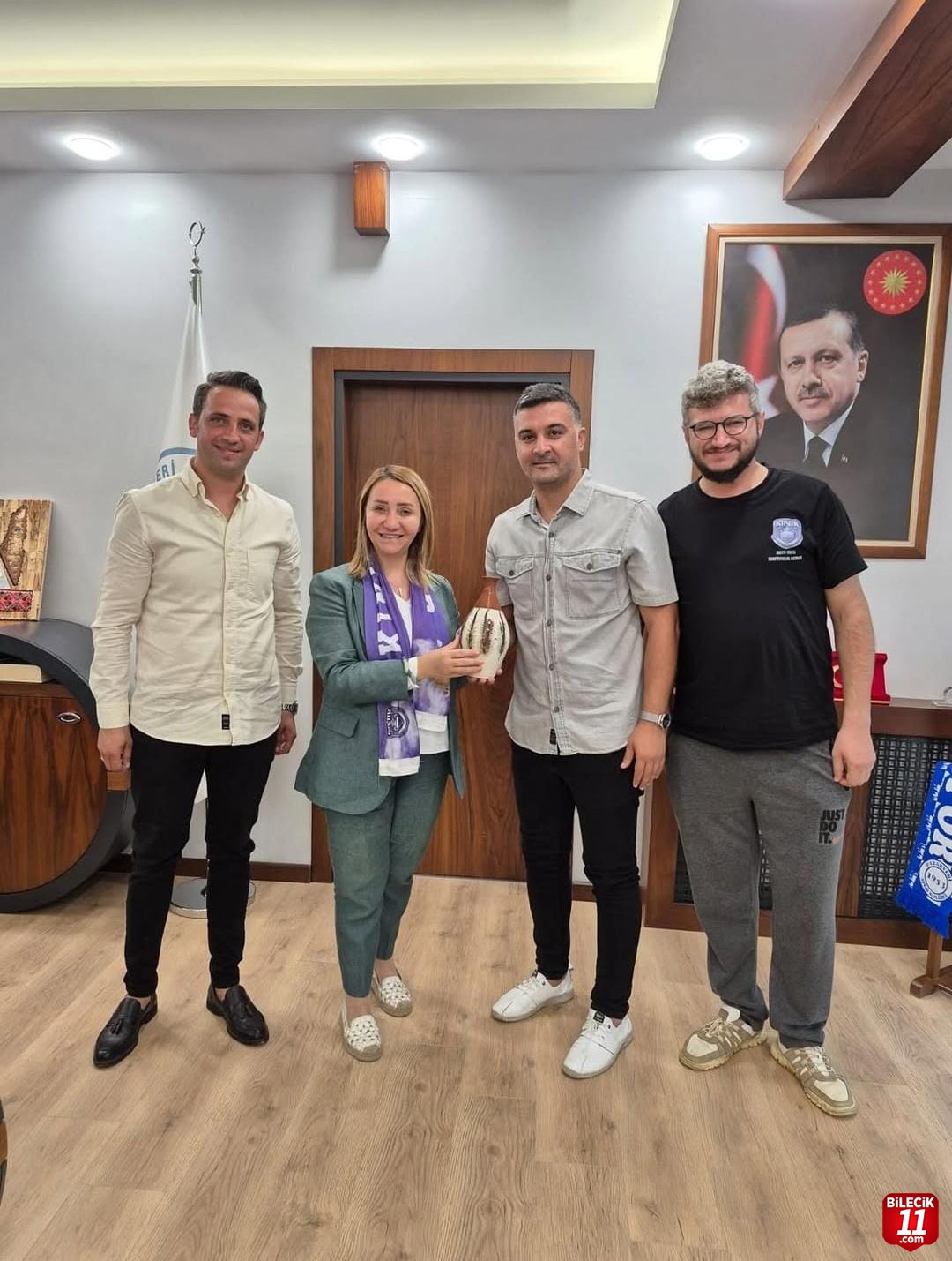 Kınık Spor'dan Başkan Tekin'e Ziyaret