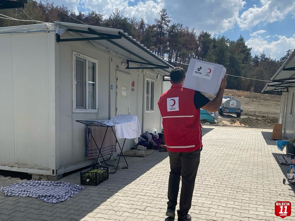 KIZILAY BİLECİK ŞUBESİNDEN YANGIN BÖLGESİNE YARDIM