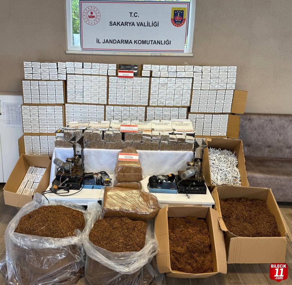 Sakarya'da 257 bin 20 makaron ele geçirildi