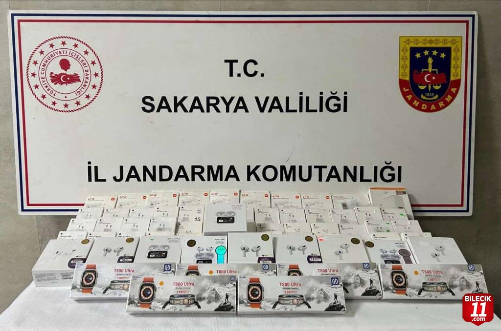 Sapanca'da kayıt dışı teknolojik ürünler ele geçirildi