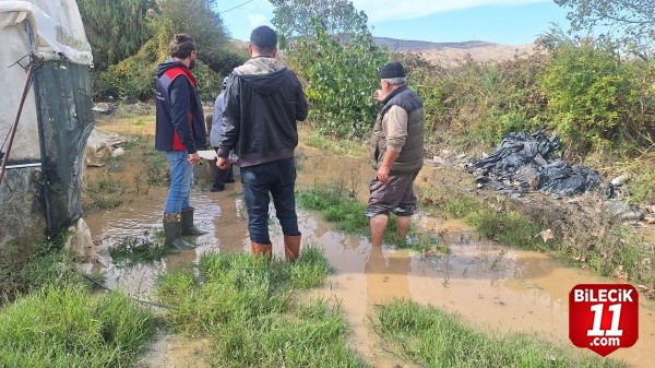 Gökçeada'da selden etkilenen alanlarda hasar tespit çalışmaları sürüyor
