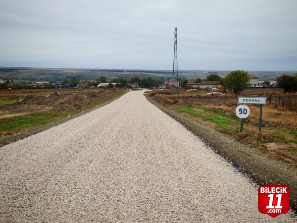 Havsa'nın Söğütlüdere ile Osmanlı köyleri arasındaki yol asfaltlandı