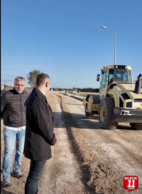 Kırklareli Belediye Başkanı Bulut, yol yapım çalışmalarını inceledi
