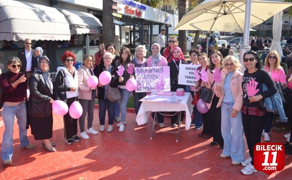 Kocaeli'de meme kanseri farkındalığı için yürüyüş düzenlendi
