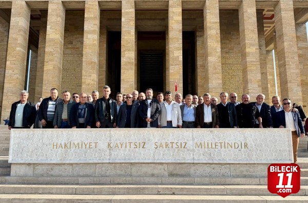 Lapseki'nin muhtarlarından Anıtkabir'e ziyaret