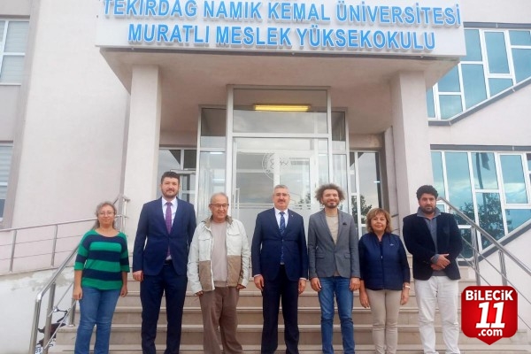 Tekirdağ NKÜ Rektörü Şahin'den Muratlı MYO'ya ziyaret
