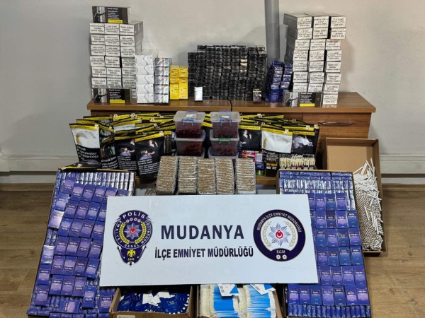Bursa'da 39 bin 585 makaron ele geçirildi