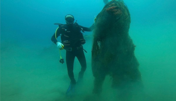 Çanakkale'de denizden 9 yılda 34 bin 620 metrekarelik hayalet ağ temizlendi