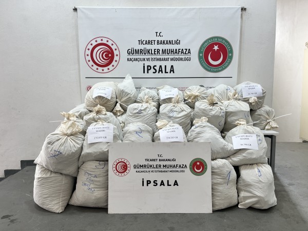 İpsala Sınır Kapısı'nda 2 ayda 503 kilogram uyuşturucu ele geçirildi